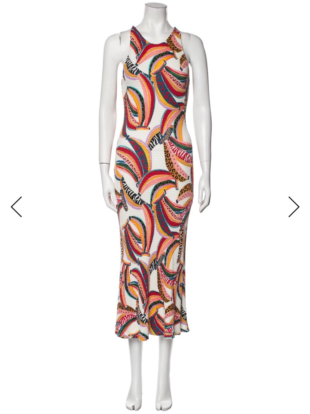 FARM Rio Multicolor Printed Sleeveless Midi Dress
